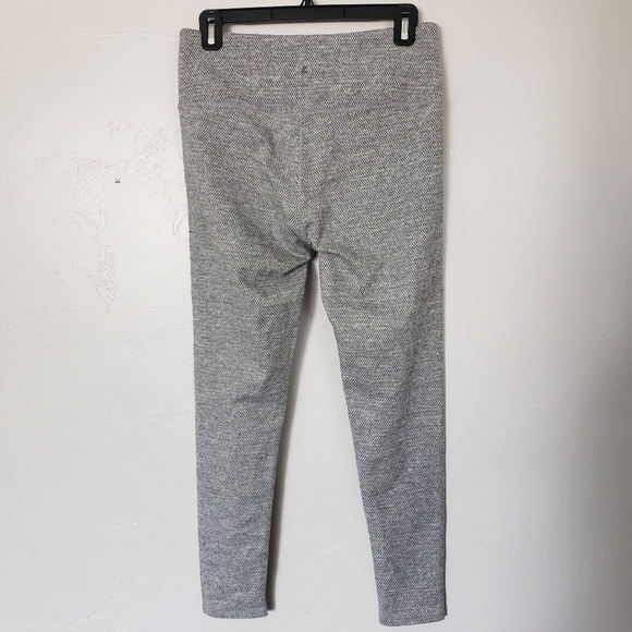 Kyodan Women's Medium Thick Fleece Grey Chevron Leggings Athletic Active - Picture 5 of 7